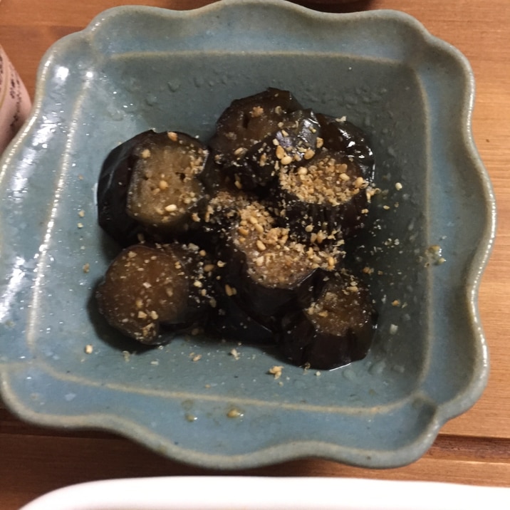 茄子の煮浸しすりごまかけ